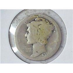 1921-D MERCURY DIME (KEY DATE)