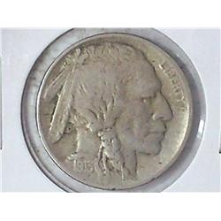 1913-D TYPE I BUFFALO NICKEL (VERY FINE+)