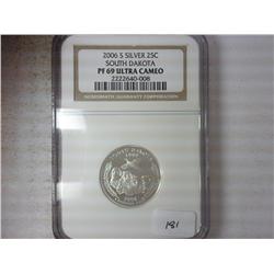 2006-S SILVER SD QUARTER NGC PF69 ULTRA CAMEO