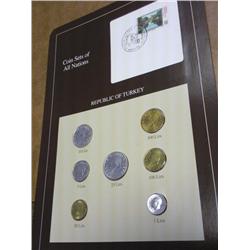 TURKEY COIN & STAMP SET (UNC)