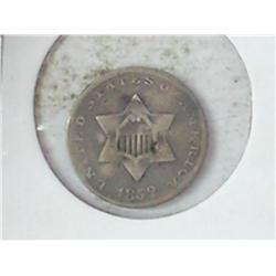 1852 THREE CENT PIECE (SILVER)