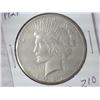 Image 1 : 1927 PEACE SILVER DOLLAR (AU+)