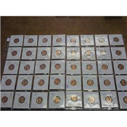 40 ASSORTED MINOR LINCOLN CENT ERRORS