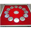 Image 1 : A COMPLETE 12 COIN SET OF CANADIAN $15 LUNAR COINS