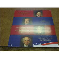 2008-P/D PRESIDENTIAL $1 UNC SET 8 COINS