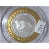 Image 1 : ALADDIN CASINO $10 SILVER TOKEN (UNC)