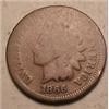 Image 1 : Rare 1866 Bronze Indian Head Cent