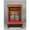 Image 1 : Antique Oak Kneeler with Cross