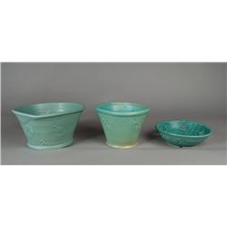 (3) Pewabic Art Pottery Pieces