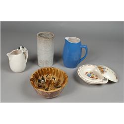 Collection of (5) Antique Pottery Items
