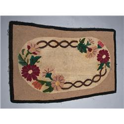 Early 20th Century Hooked Rug