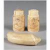 Image 1 : (3) Pieces Japanese Carved Bone