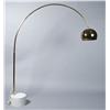 Image 1 : Marble Base Curved Brass Lamp