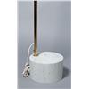 Image 2 : Marble Base Curved Brass Lamp