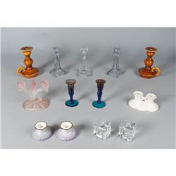 Grouping of (13) Candlesticks