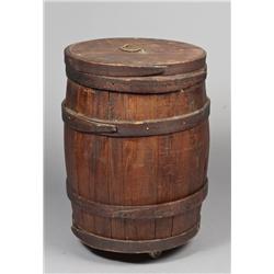 Antique Barrel with Lid
