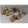 Image 1 : (4) Pairs of  Brass Bookends