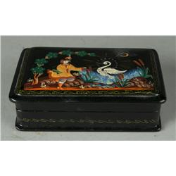 Russian Decorated Lacquer Box
