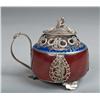 Image 1 : Chinese Cloisonne and Hardstone Pot