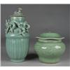 Image 1 : (2) Chinese Celadon  Glazed Covered Vessels