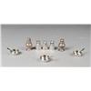 Image 1 : (11) Sterling Silver Salt, Pepper & Salt Dips