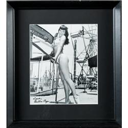 Bettie Page Autographed Photo