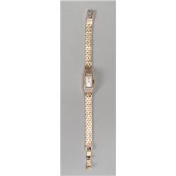 Ladies Geneve 14K Gold & Diamond Watch