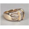 Image 2 : Ladies Diamond & 14K Gold Tapered Band Ring