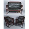 Image 1 : An Exceptional 3 Piece Empire Mahogany Suite