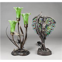 (2) Art Nouveau Style Lamps