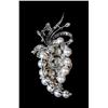 Image 2 : A Pearl and Diamond and 14K White Gold Brooch
