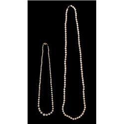 (2) Cultured Pearl Necklasses