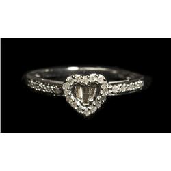 Diamond and 14K White Gold Ring