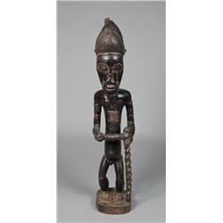 African Baule Tribe Carved Male Figure