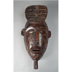 African Luba Tribe Carved Mask