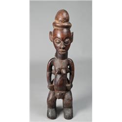 African Yaka Tribe Carved Female Figure