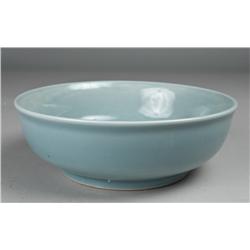 Chinese Blue Celadon Glazed Bowl