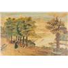 Image 2 : Pr. Of Late 19th C. Primitive Oil Paintings on Canvas