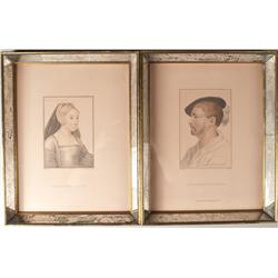 Pr. Of Framed 1930's Lithographs