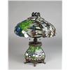 Image 1 : A Fine Bronze & Leaded Glass Table Lamp