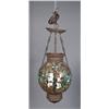 Image 1 : Large Bronze & Leaded Glass Hanging Light