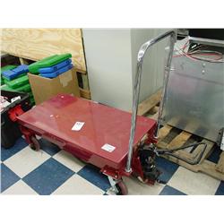 HYDRAULIC LIFT TABLE CASTERED