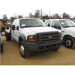 2005 FORD F450 CREWCAB FLATBED