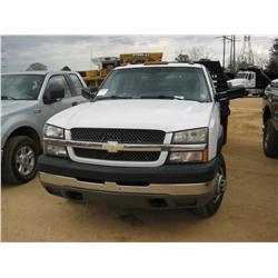 2004 CHEVROLET 3500 S/A FLATBED
