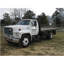 1991 FORD F600 S/A FLATBED