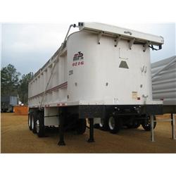 2001 BENSON 28' TRI-AXLE ALUMINUM DUMP TRAILER
