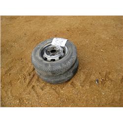 (1) LOT 2 12" WHEELS & TIRES