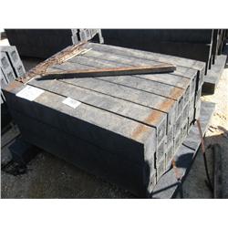(1) LOT 4' RUBBER TIMBERS