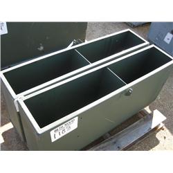 (2) STORAGE BOXES
