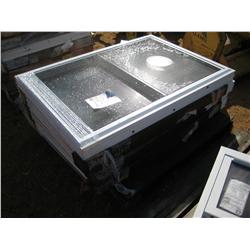 (1) LOT OF 4 VINYL REPLACEMENT WINDOWS